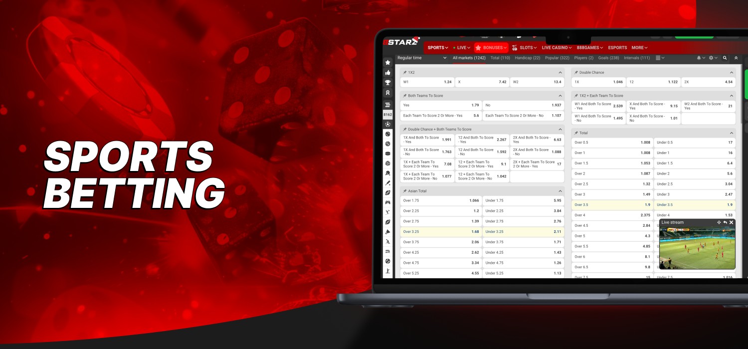 betting on popular sport events at 888starz